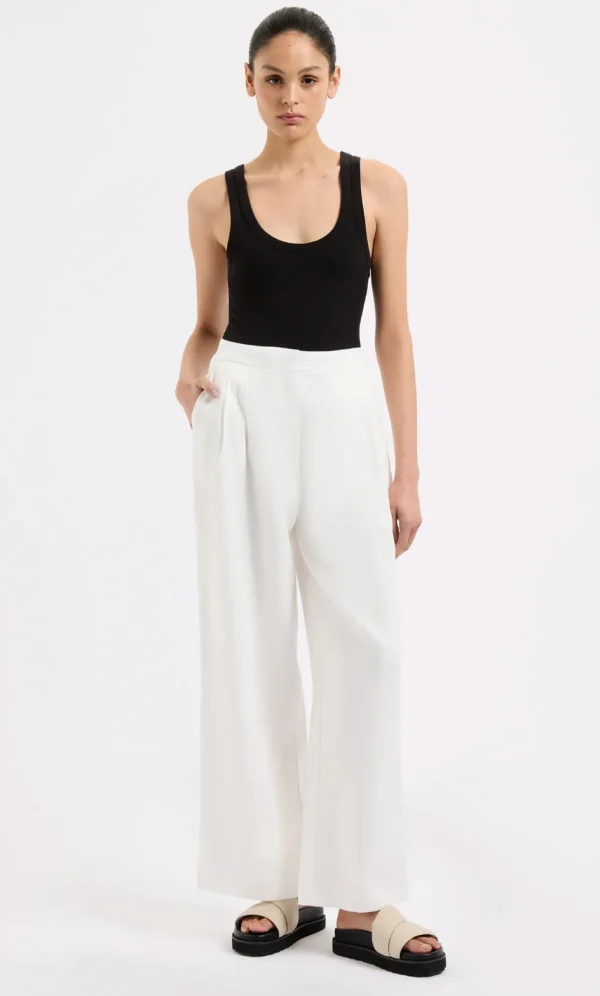 Hot Nude Lucy Thilda Linen Culotte - White