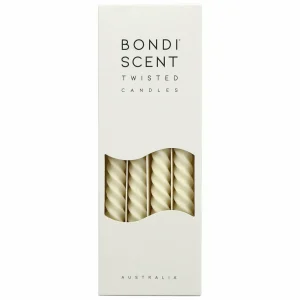 Clearance Bondi Scent Twisted Candles White