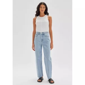 Best Assembly Label Vintage Straight Jean - Light Stone