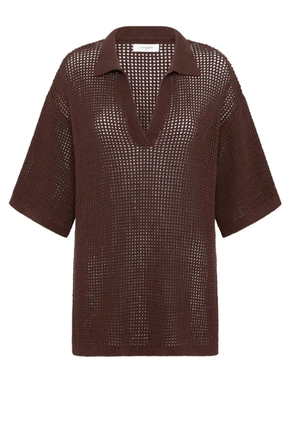 Hot Nude Lucy Willow Crochet Tunic - Espresso