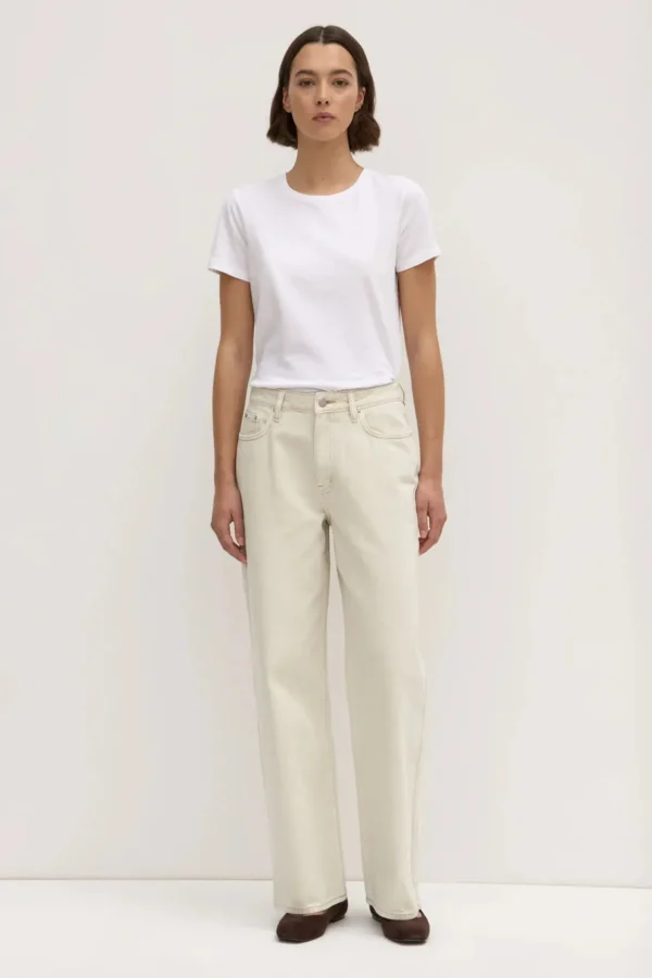 Discount We Are Mindful Womens Relaxed Jean - Chalk