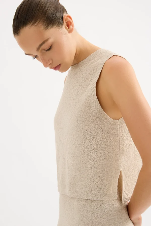 Hot Nude Lucy Zosia Knit Tank - Bone